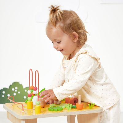 Table d'activités en bois Ferme