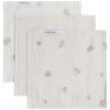 Lot de 3 mini lange Tender Linen/Clover (30 x 30 cm) - Baby's Only