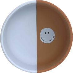 Bol en silicone Happy Rascals Smile bleu ciel - Lässig 