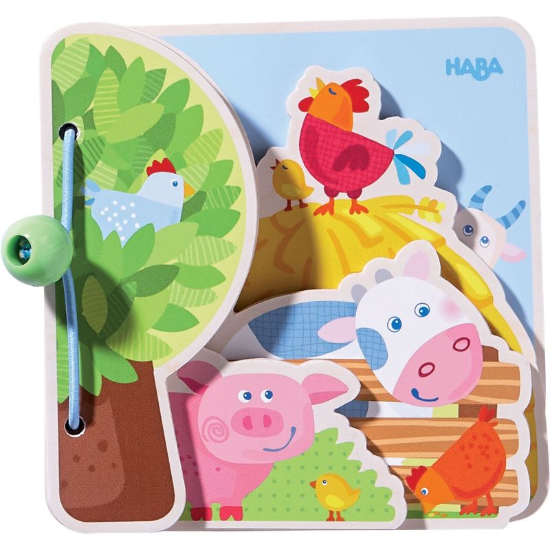 Livre pour bébé Les amis de la ferme Haba
