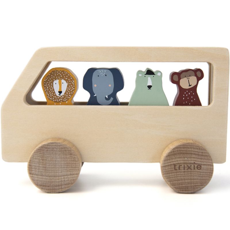 Bus en bois Animaux Trixie