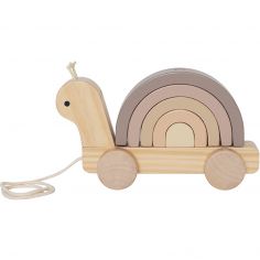 Escargot en bois à tirer - Jabadabado