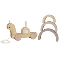 Escargot en bois à tirer