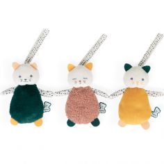 Lot de 3 doudous chats sensoriels Stimuli - Kaloo