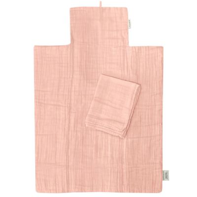 Tapis à langer nomade Rose poudré (personnalisable)