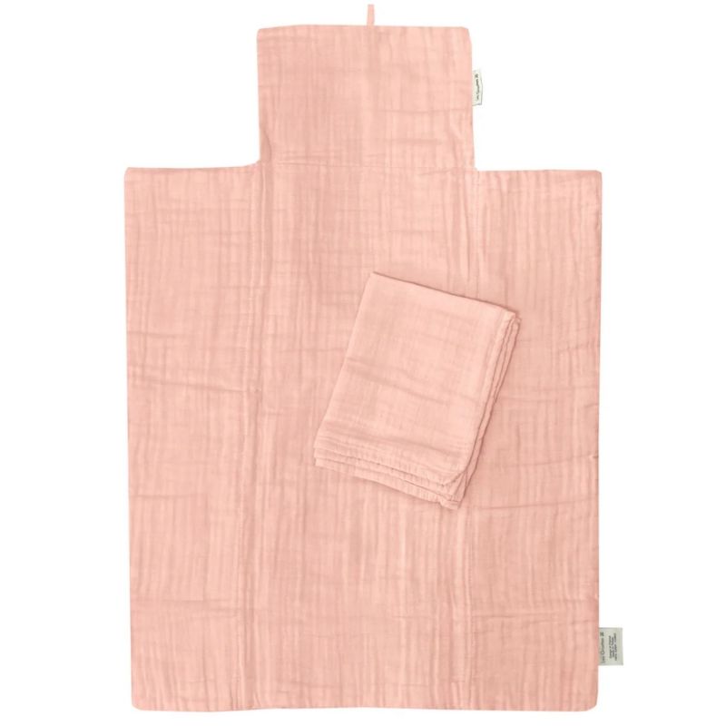 Tapis à langer nomade Rose poudré (personnalisable) Les Griottes Produit 2