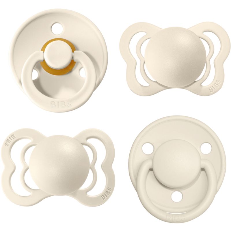 Coffret de 4 sucettes Try It Ivory (0-6 mois) BIBS Produit 1 grande taille