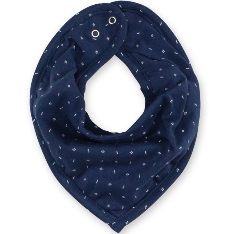 Bavoir bandana bleu marine Yoshi Bemini