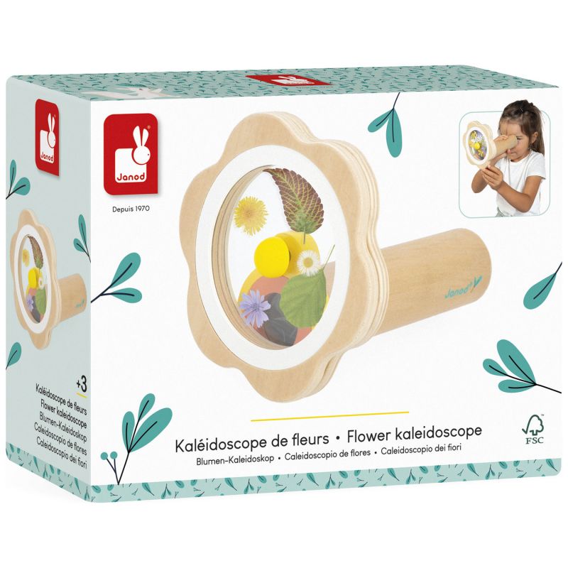 Kaléidoscope de fleurs Happy Garden Janod Packaging 9