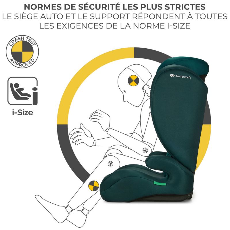 Siège auto évolutif I-Spark i-Size Green (groupe 2-3) Kinderkraft Produit 8