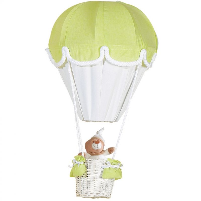 Lampe montgolfière Anis et blanc Domiva