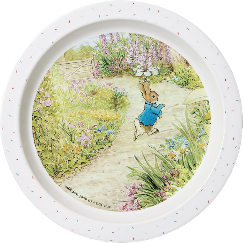 Assiette Pierre Lapin blanche (18 cm) Petit Jour Paris Produit 1 grande taille