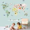 Papier peint panoramique Carte du monde (250 x 200 cm)  par Mimi'lou