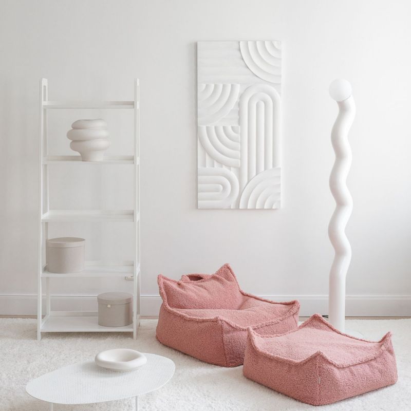 Fauteuil pouf et repose-pieds Guava molletonné Wigiwama Ambiance 6