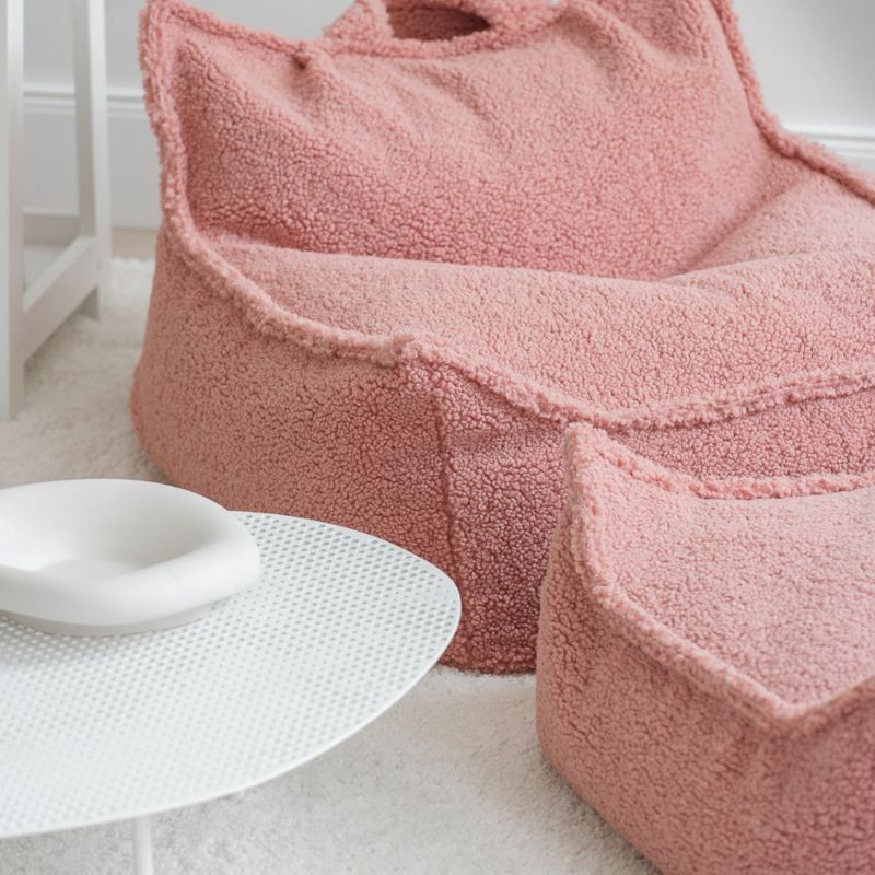 Fauteuil pouf et repose-pieds Guava molletonné Wigiwama Ambiance 7