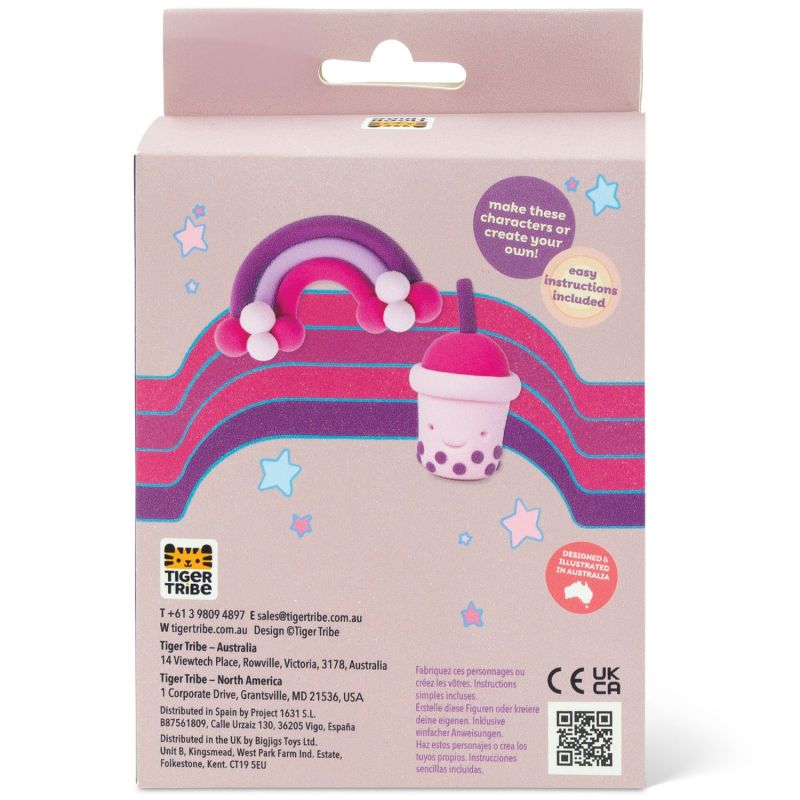 Set créatif en argile Twilight violets et recharge Tiger Tribe Packaging 7