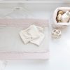 Housse de matelas à langer Happiness Vieux rose/Ecru (45 x 70 cm)  par Baby's Only