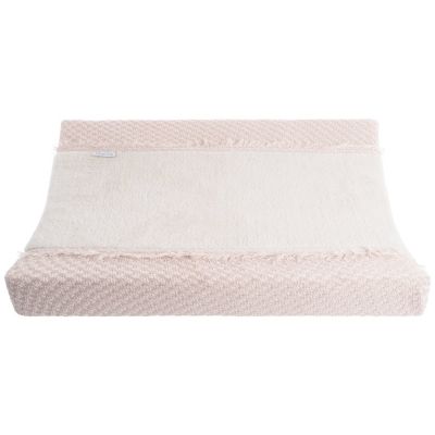 Housse de matelas à langer Happiness Vieux rose/Ecru (45 x 70 cm)  par Baby's Only