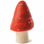 Petite lampe veilleuse champignon Rouge