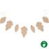 Guirlande de feuilles Lin français sand (128 cm) - Nobodinoz