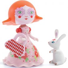 Figurine Elodia & son lapin White Arty Toys  par Djeco