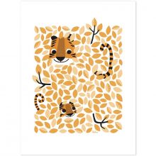 Affiche Hide & Seek tigre (30 x 40 cm)  par Lilipinso
