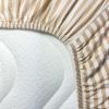 Drap housse en percale de coton Rayé Ambre (50 x 83 cm) Kadolis Produit 3