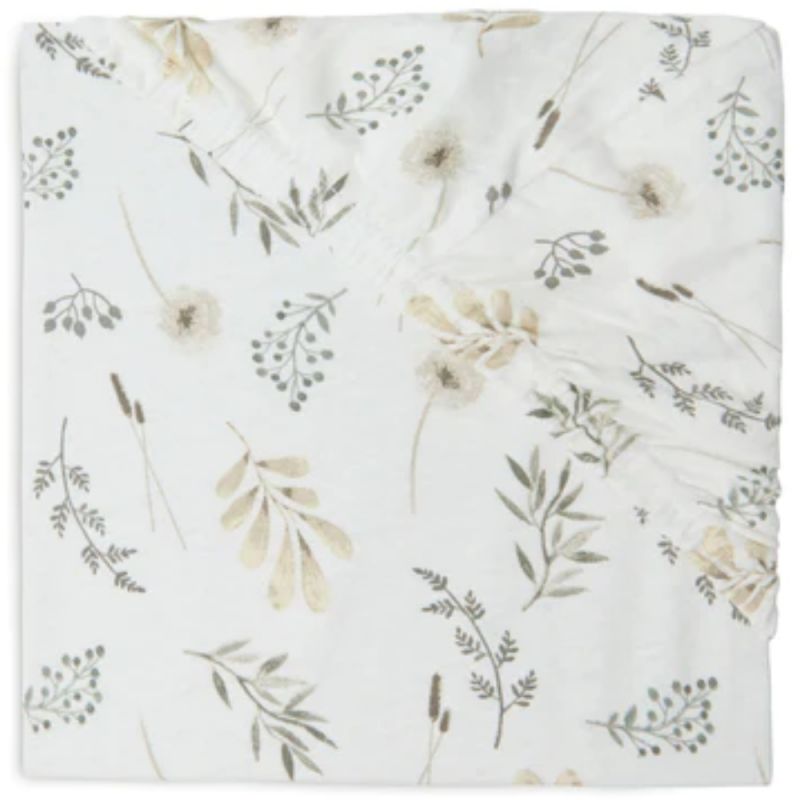 Drap housse en coton Wild Flowers (60 x 120 cm) Jollein