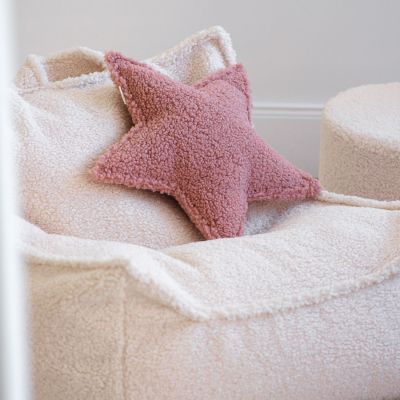 Coussin étoile Guava Pink molletonné