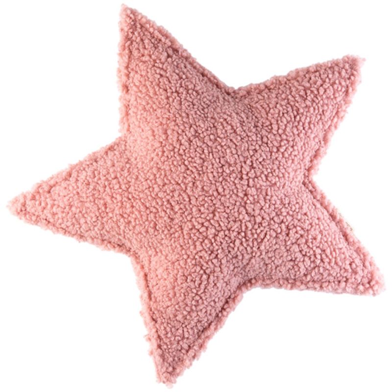 Coussin étoile Guava Pink molletonné Wigiwama Produit 1