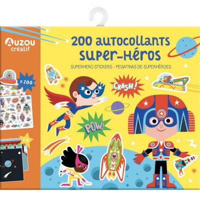200 autocollants super-héros  par Auzou Editions