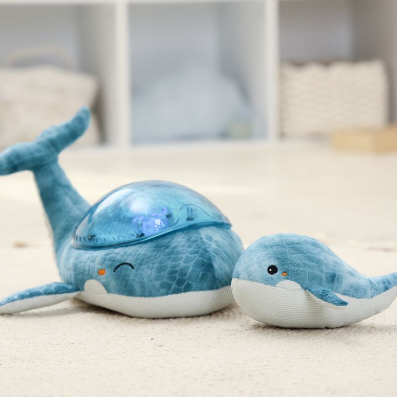 Veilleuse Tranquil Whale Family Blue Cloud B Ambiance 3