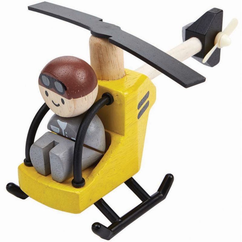 Hélicoptère avec pilote Plan Toys