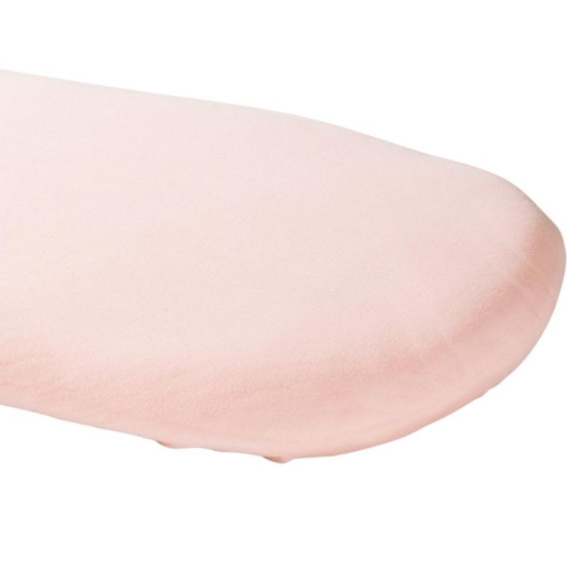 Drap housse de berceau en coton bio Rose nude (30 x 76 cm) Kadolis