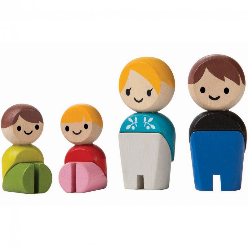 Personnages Famille européenne (4 pièces) Plan Toys