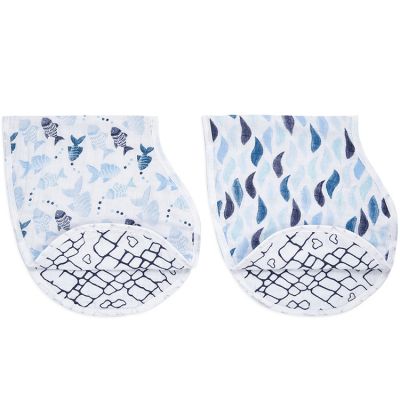 Lot de 2 bavoirs protection d'épaule Gone fishing aden + anais