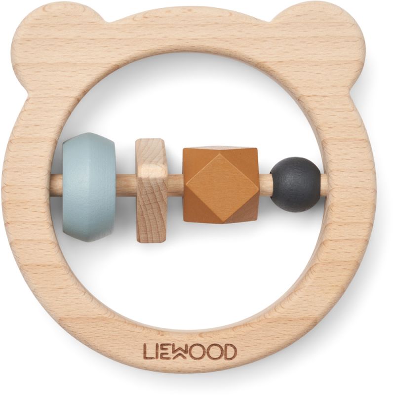 Hochet en bois Avada sea blue mix Liewood