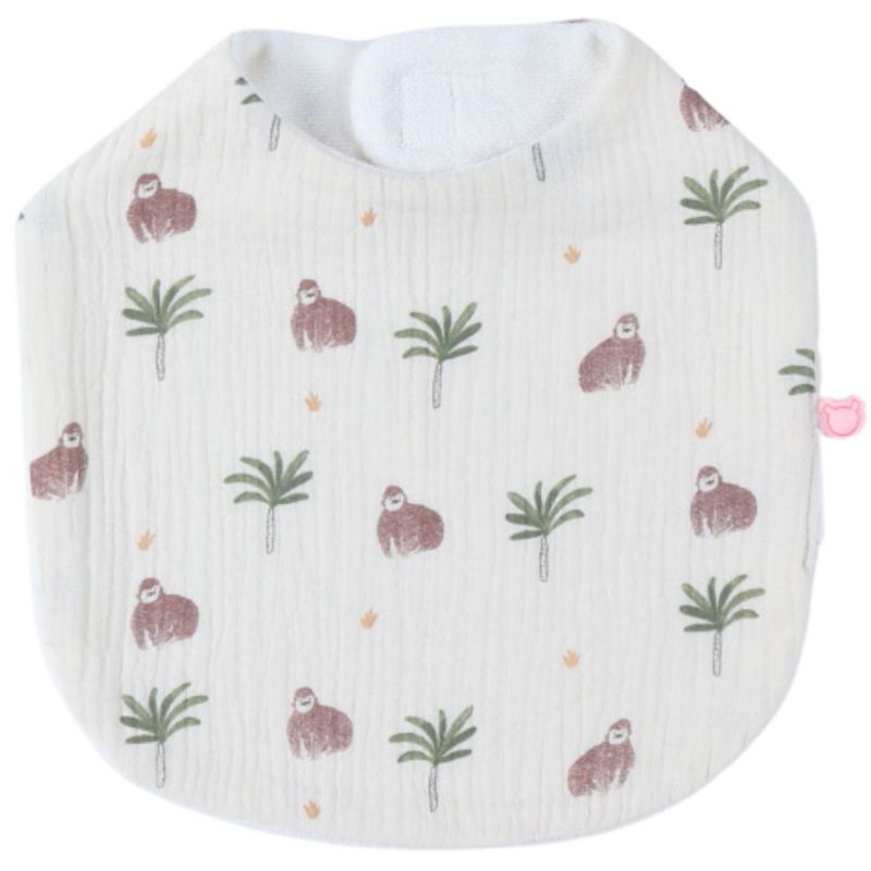 Set 3 bavoirs mousseline Cute gorilla Noukie's Produit 3