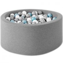 Piscine à balles ronde gris foncé personnalisable (100 x 40 cm)  par Misioo