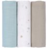 Lot de 3 langes mousseline Floral (80x80 cm) Lässig Produit 1