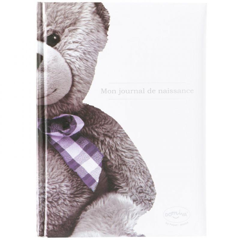 Mon journal de naissance Ourson blanc (40 pages) Domiva
