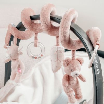 Spirale d'activités rose Fluffy Orso et Lily