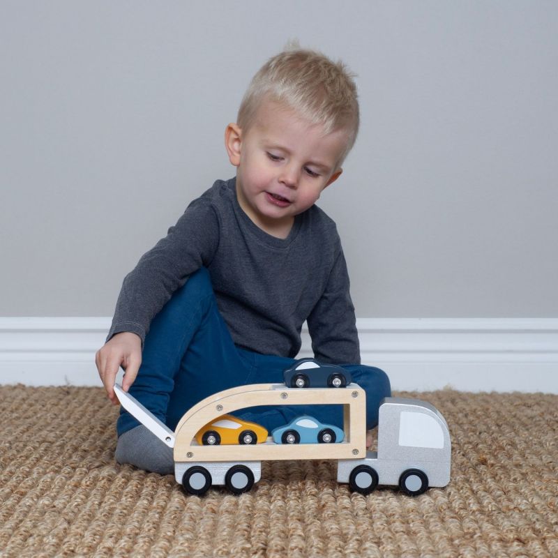 Camion remorque pour voitures en bois Jabadabado Ambiance 7