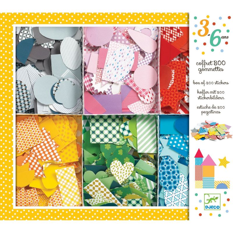 Coffret de gommettes (800 pièces) Djeco
