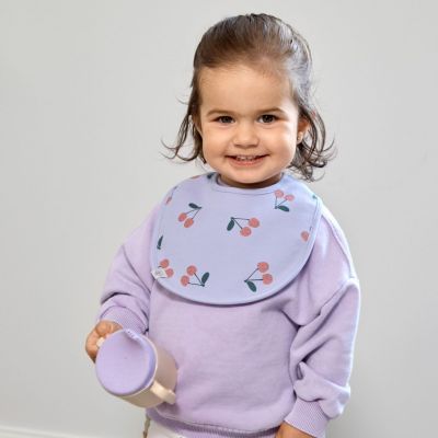 Lot de 5 bavoirs coton bio Happy Fruits Cerise