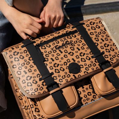 Cartable A4 primaire Tan Leopard (38 cm)