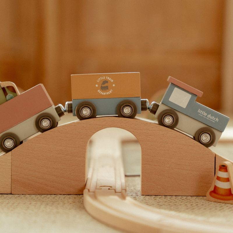 Circuit de train XXL en bois Little Dutch Ambiance 4