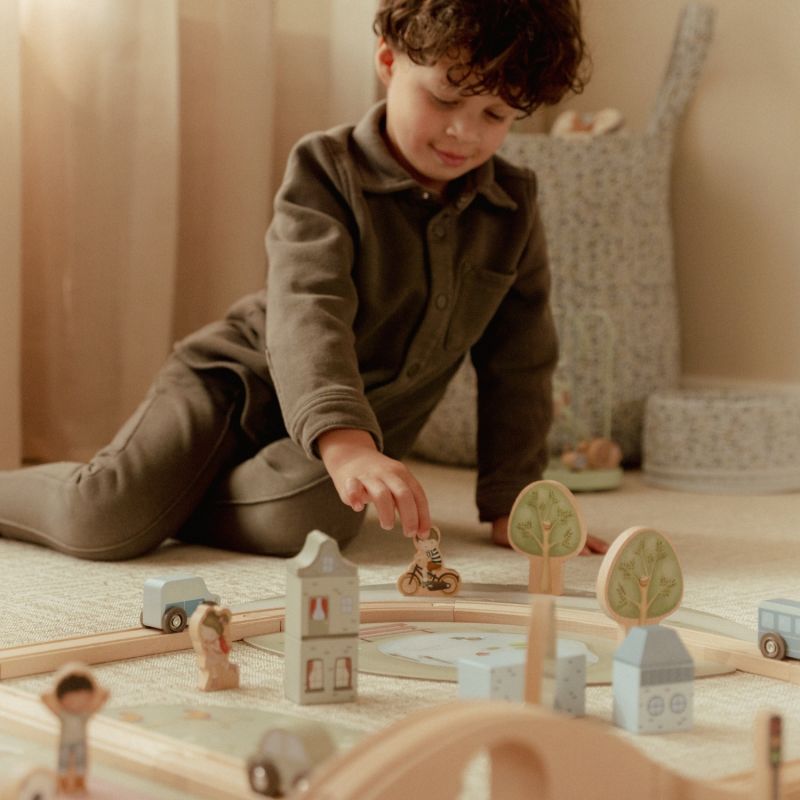 Circuit de train XXL en bois Little Dutch Ambiance 6