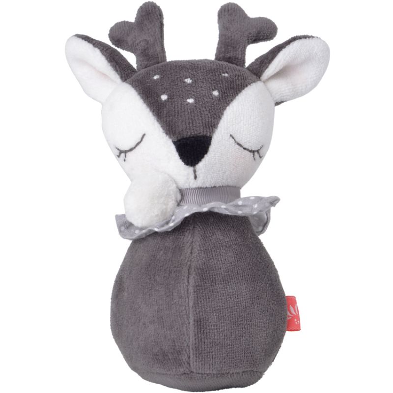 Culbuto en coton bio Faon gris Kikadu