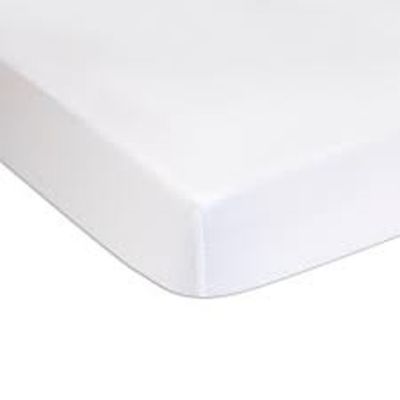Drap housse jersey blanc (50 x 100 cm) Domiva